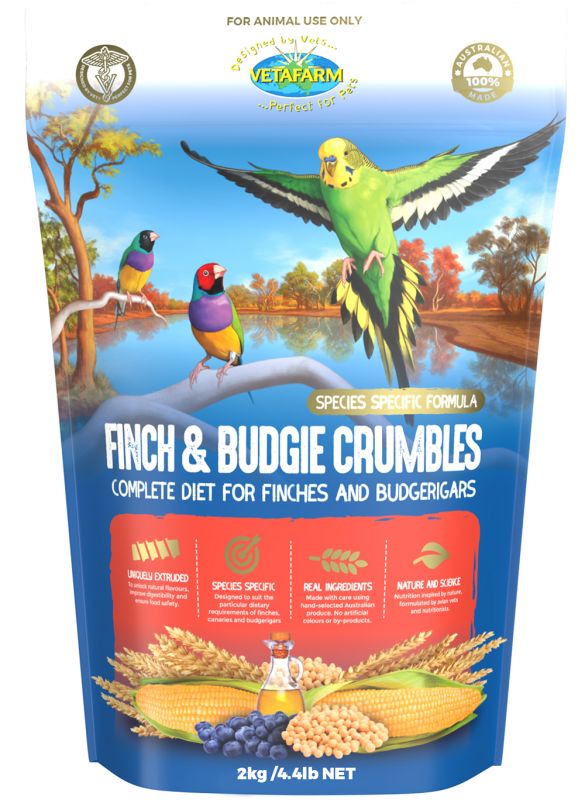 VETAFARM FINCH CRUMBLES 2KG