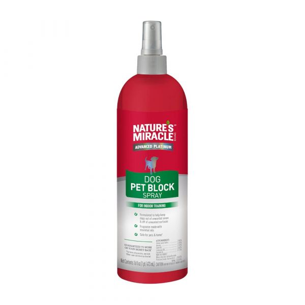 NATURES MIRACLE DOG PET BLOCK SPRAY 473ML