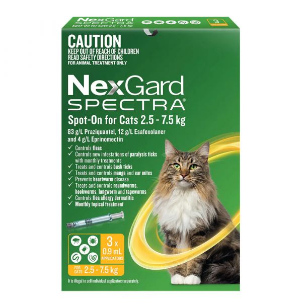 NEXGARD SPECTRA CAT LARGE SPOT-ON 3'S