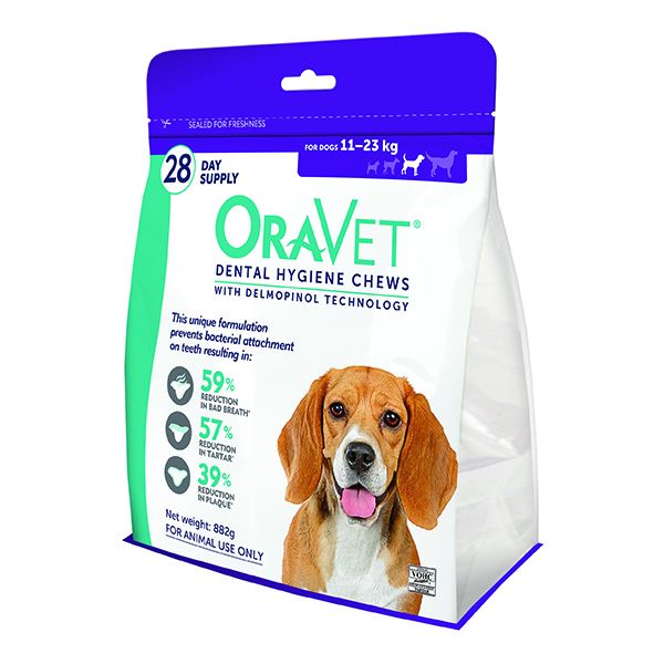 ORAVET DENTAL CHEW MEDIUM 28'S