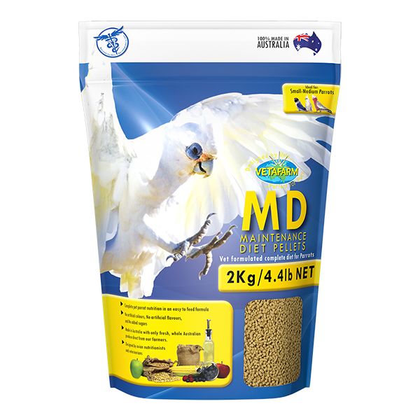 VETAFARM PARROT PELLET MAINTENANCE DIET 2KG