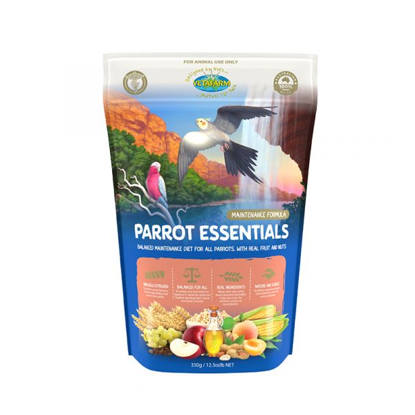 VETAFARM PARROT ESSENTIALS 350G