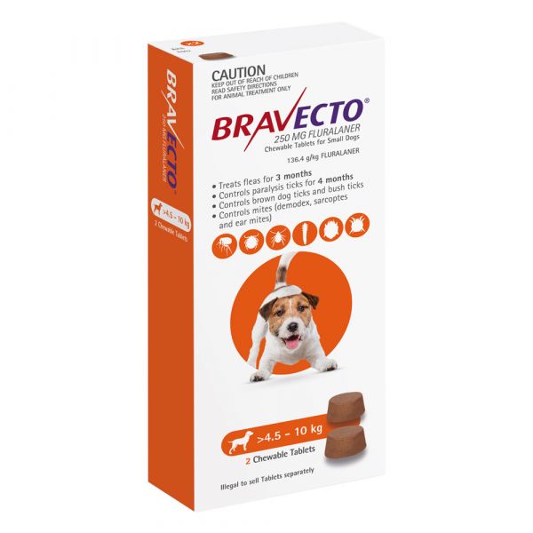 BRAVECTO 6-MONTH SMALL ORANGE