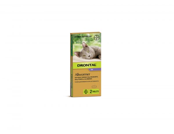 DRONTAL TABS CAT 4KG 2'S