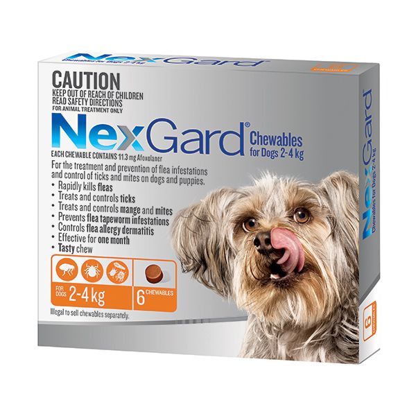 NEXGARD CHEWS SML ORANGE 6'S