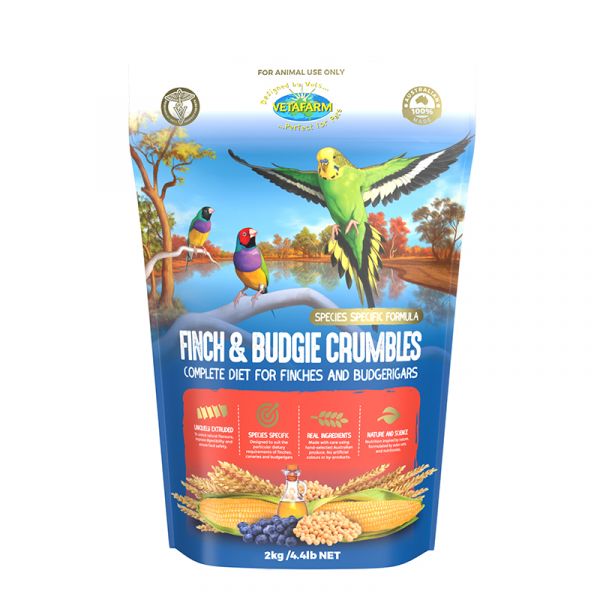 VETAFARM FINCH CRUMBLES 2KG