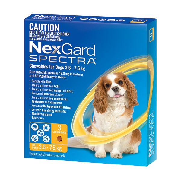 NEXGARD SPECTRA YELLOW 3'S