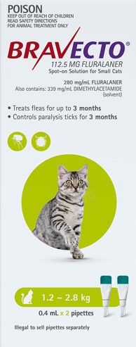 BRAVECTO SPOT-ON CAT GREEN 2'S